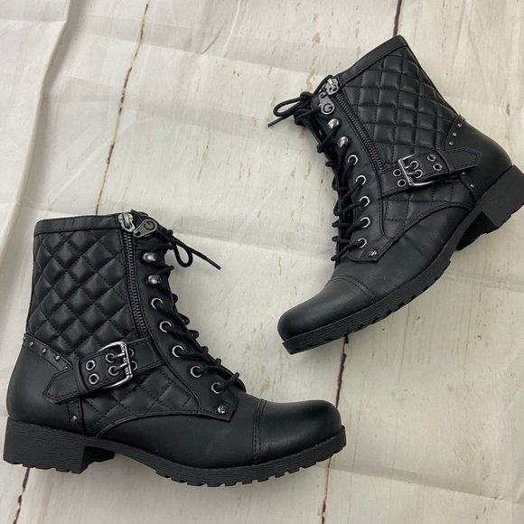 guess balmy combat boot